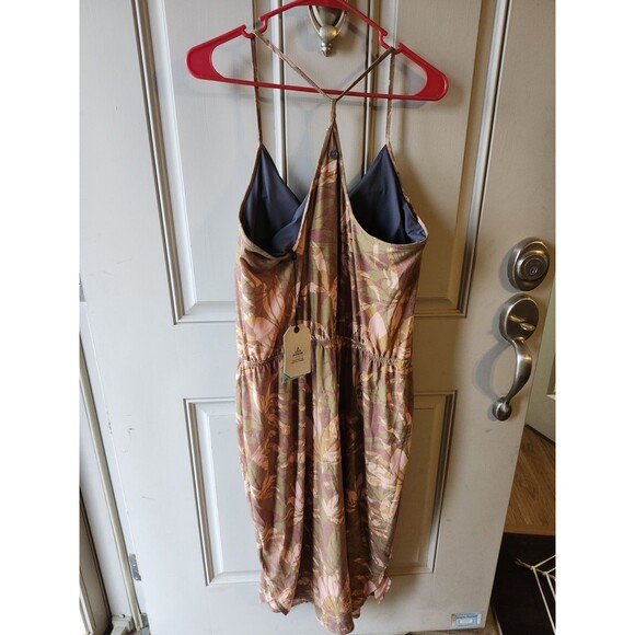Prana Ayla Dress, Brown Floral– NWT Size XL - Picture 2 of 5